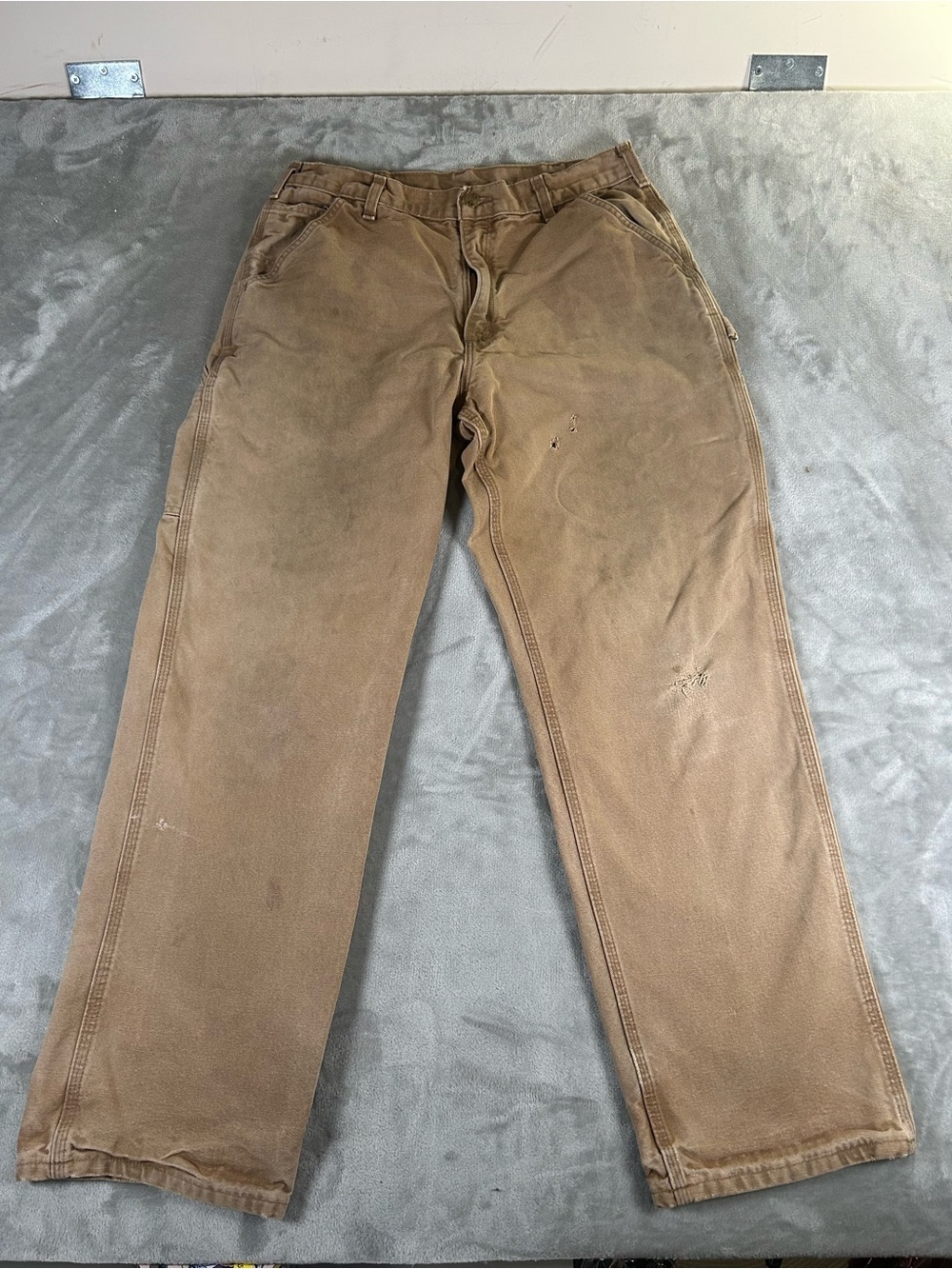 Carhartt Men's Classic the loose original fit Straight Work Pants - Brown